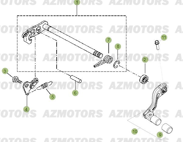 Commandes De Boite A Vitesses 2 BETA Pièces Beta RR 125 LC Enduro 4T - 2013