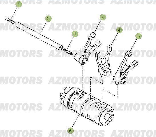 Commandes De Boite A Vitesses BETA Pièces Beta RR 125 LC Enduro 4T - 2013