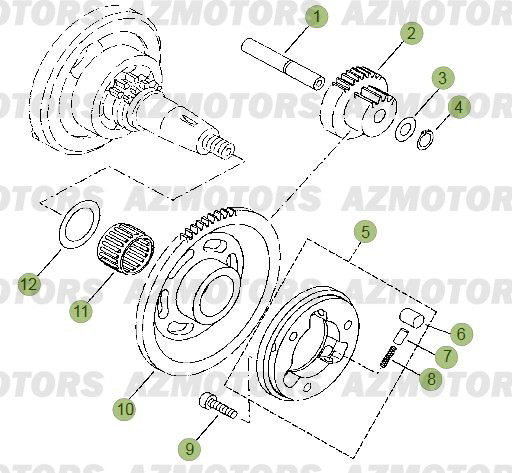 Demarrage Electrique 2 BETA Pièces Beta RR 125 LC Enduro 4T - 2013