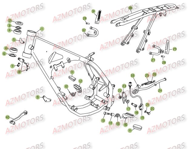 Accessoires Du Chassis BETA Pièces BETA RR 125 SM 4T - [2007]
