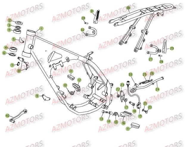 ACCESSOIRES DU CHASSIS pour 125-SM-07