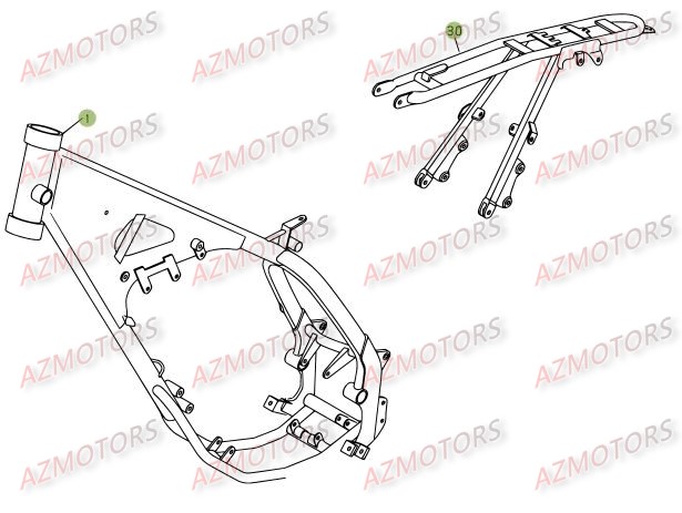 Chassis BETA Pièces BETA RR 125 SM 4T - [2007]

