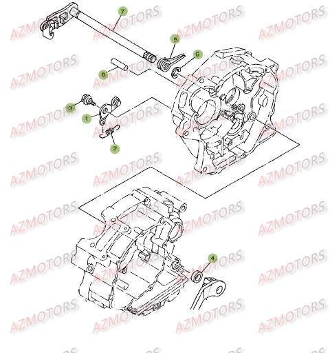 Commande Boite A Vitesses.2 BETA Pièces BETA RR 125 SM 4T - [2007]
