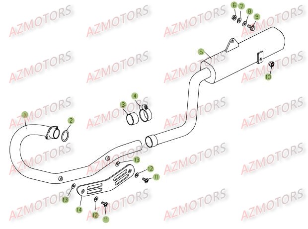 ECHAPPEMENT pour 125-SM-07