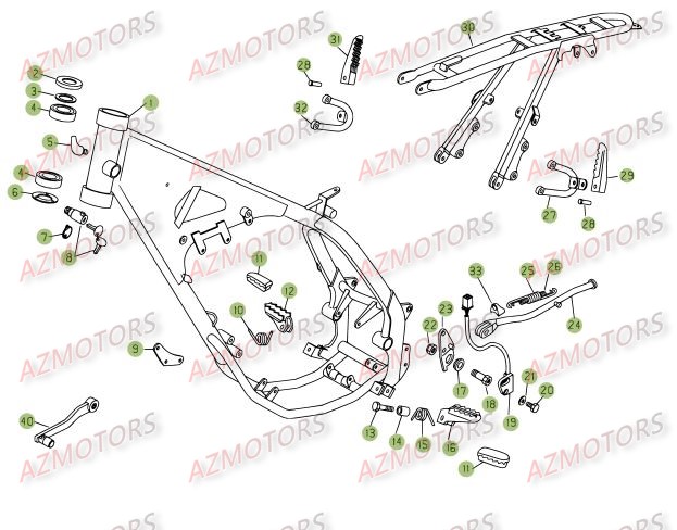 ACCESSOIRES DU CHASSIS pour 125-SM-08