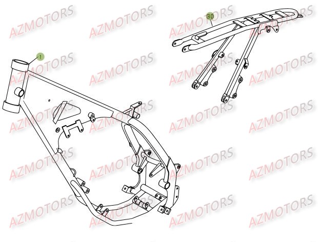 Chassis BETA Pièces BETA RR 125 SM 4T - [2008]
