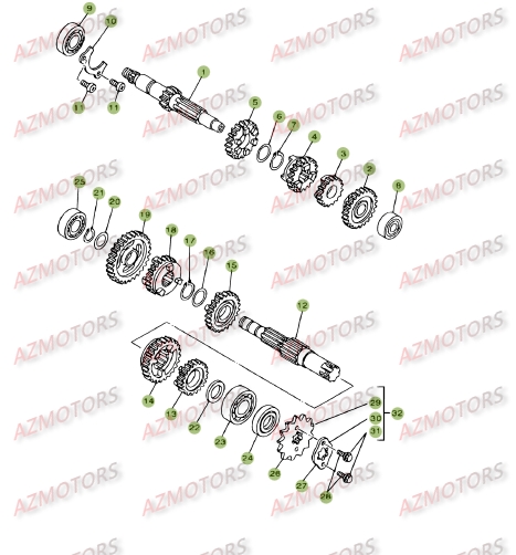 BOITE A VITESSES BETA 125 SM 09