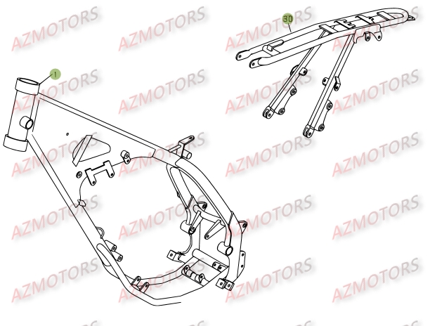 Chassis BETA Pièces BETA RR 125 SM 4T - [2009]
