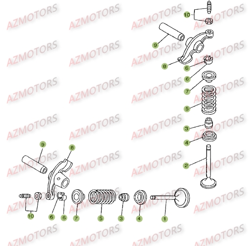 CYLINDRE   CULASSE   DISTRIBUTION.2 BETA 125 SM 09