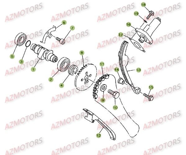 CYLINDRE   CULASSE   DISTRIBUTION.3 BETA 125 SM 09