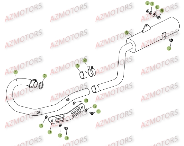 ECHAPPEMENT pour 125-SM-09