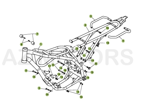 Chassis BETA Pièces BETA URBAN 125 4T - [2008-2011]