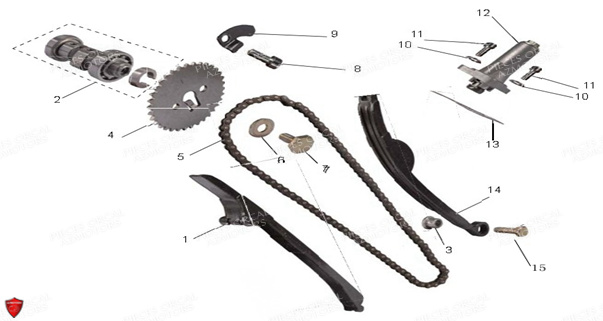 Distribution ORCAL Pièces Orcal Astor 125cc EURO4