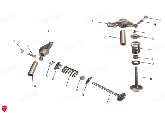 Soupapes ORCAL Pièces Orcal Astor 125cc EURO4