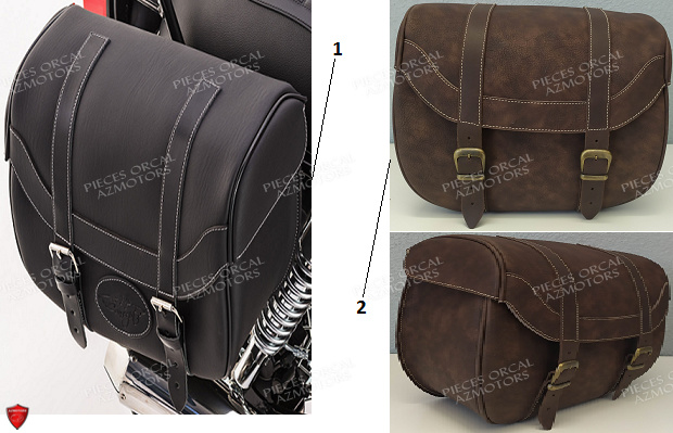PAIRE de SACOCHES NOIR en IPAREX pour ~SACOCHES DIP CONCEPT de 125 ASTOR EURO 4