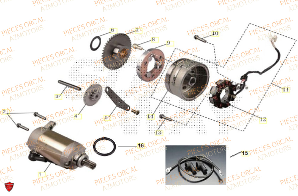 Allumage ORCAL Pièces Orcal ASTOR 125cc EURO5