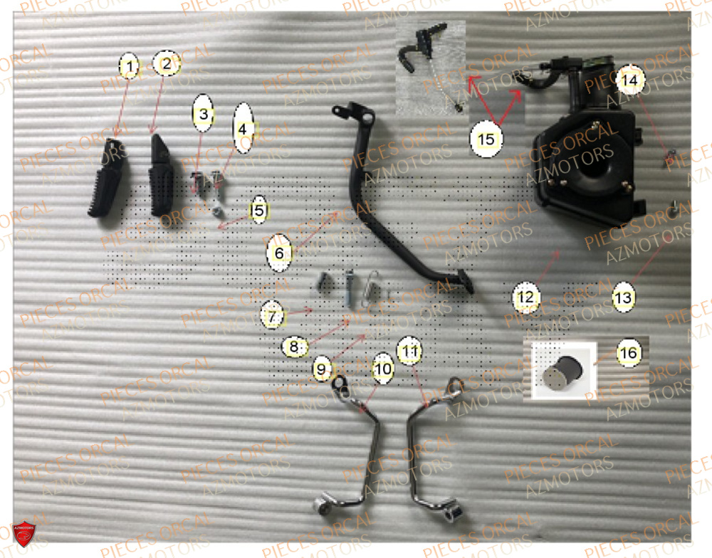 Filtre A Air ORCAL Pièces Orcal ASTOR 125cc EURO5