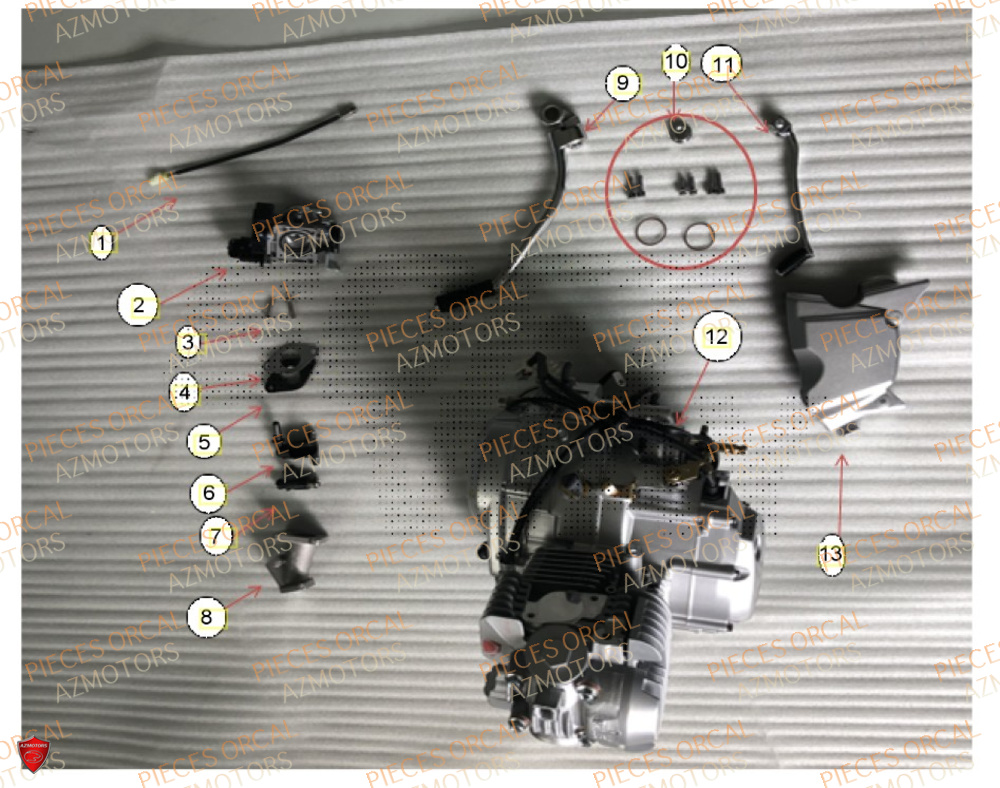 Moteur ORCAL Pièces Orcal ASTOR 125cc EURO5