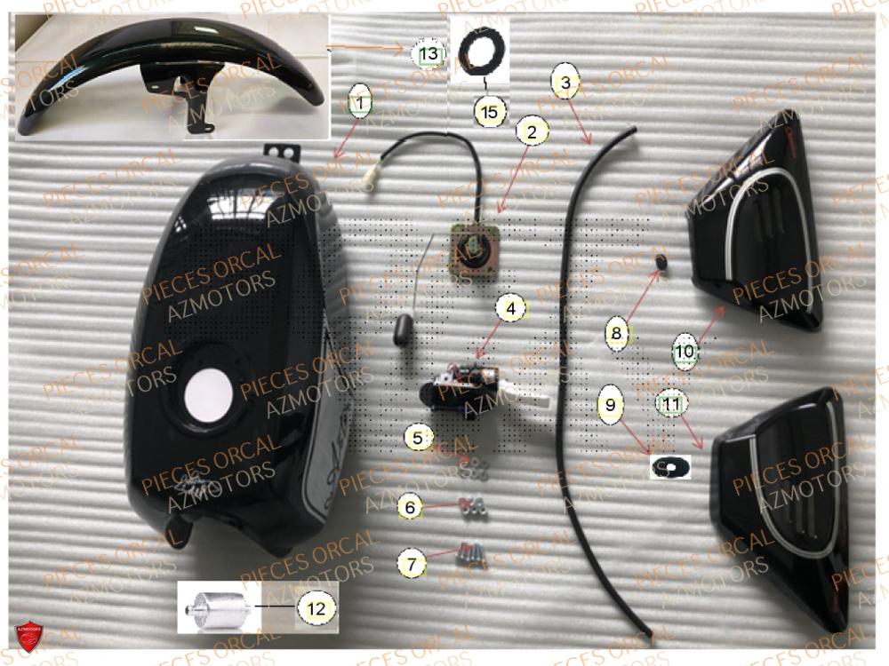 Reservoir ORCAL Pièces Orcal ASTOR 125cc EURO5