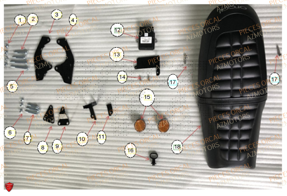 Selle ORCAL Pièces Orcal ASTOR 125cc EURO5