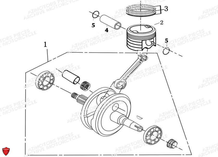 Vilebrequin ARCHIVE PIECE CAFER RACER 125cc AM60 ARCHIVE EURO4