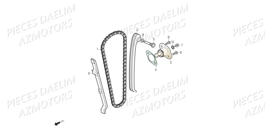 Chaine De Distribution DAELIM Pièces Moto DAELIM DAYSTAR 125 Euro4 (2019)
