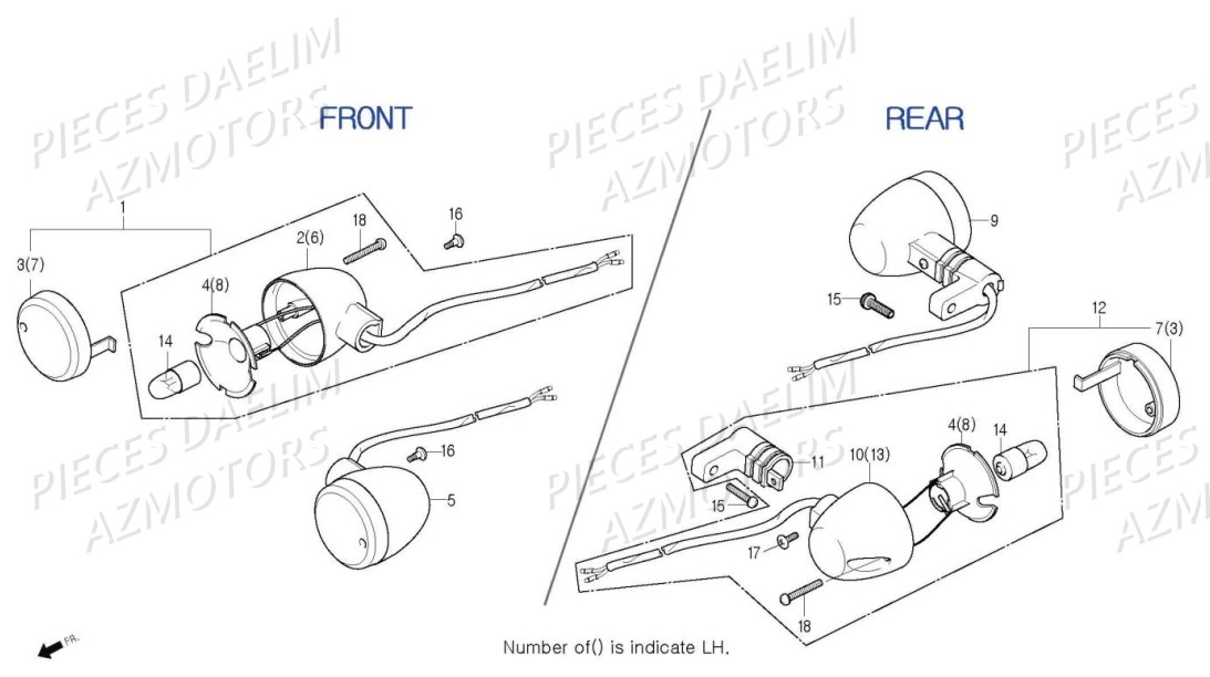 CLIGNOTANTS AZMOTORS 125 DAYSTAR