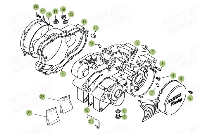 Carter Embrayage BETA Pièces BETA EVO 2T -125CC- FACTORY - (2015)