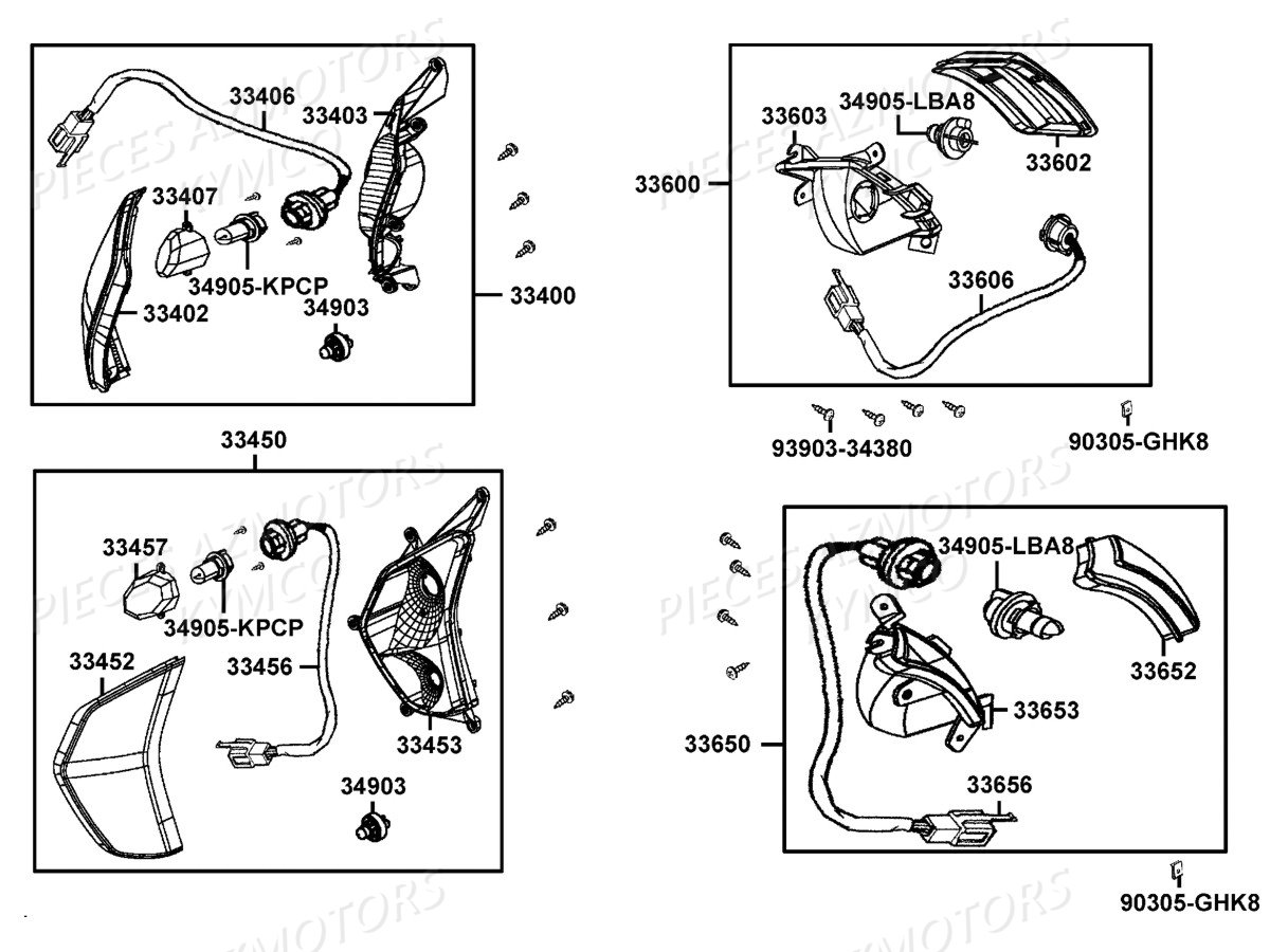 CLIGNOTANTS pour 125 LIKE 4T EURO 3