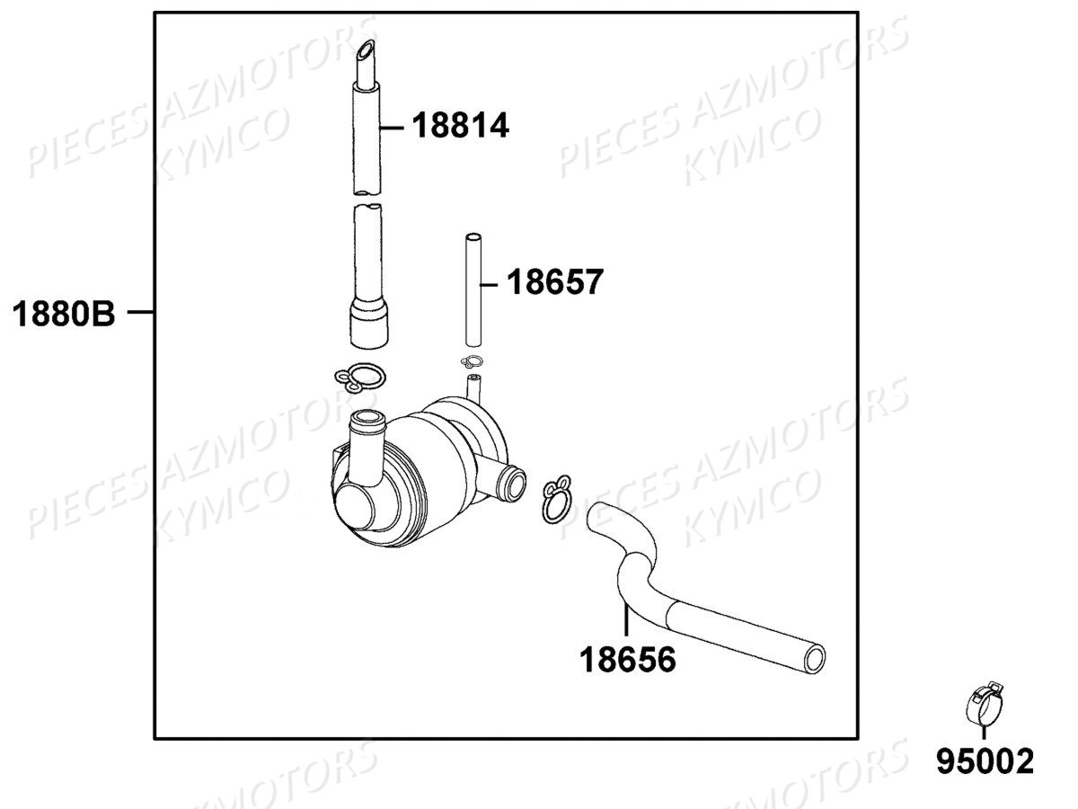 Reniflard KYMCO Pièces LIKE 125 4T EURO3 (KN25AA)