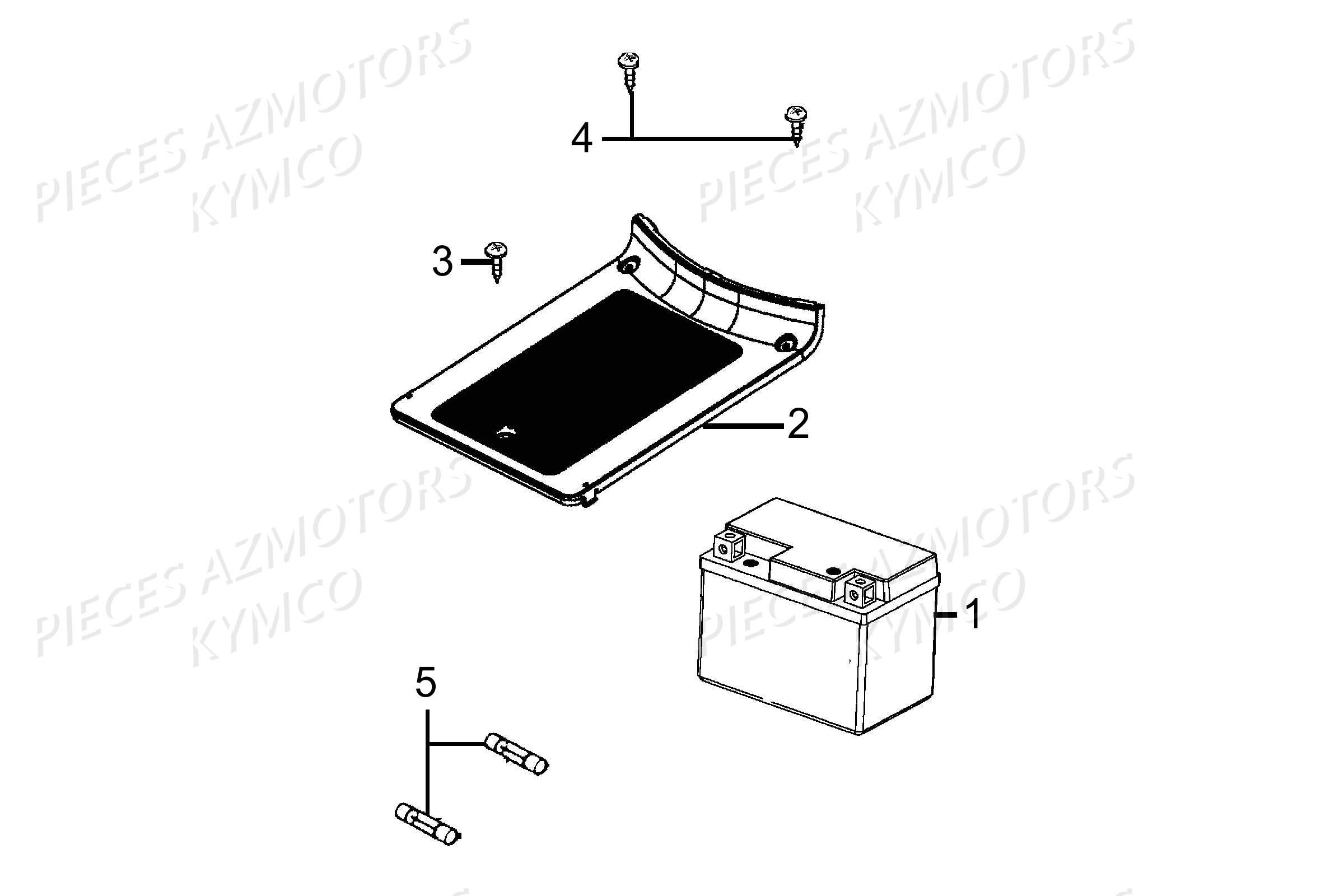 BATTERIE YTX7A-BS YUASA (ORIGINE) KYMCO pour BATTERIE de 125 LIKE LX