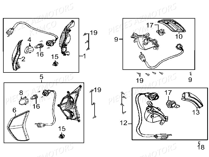 CLIGNOTANTS pour 125 LIKE LX