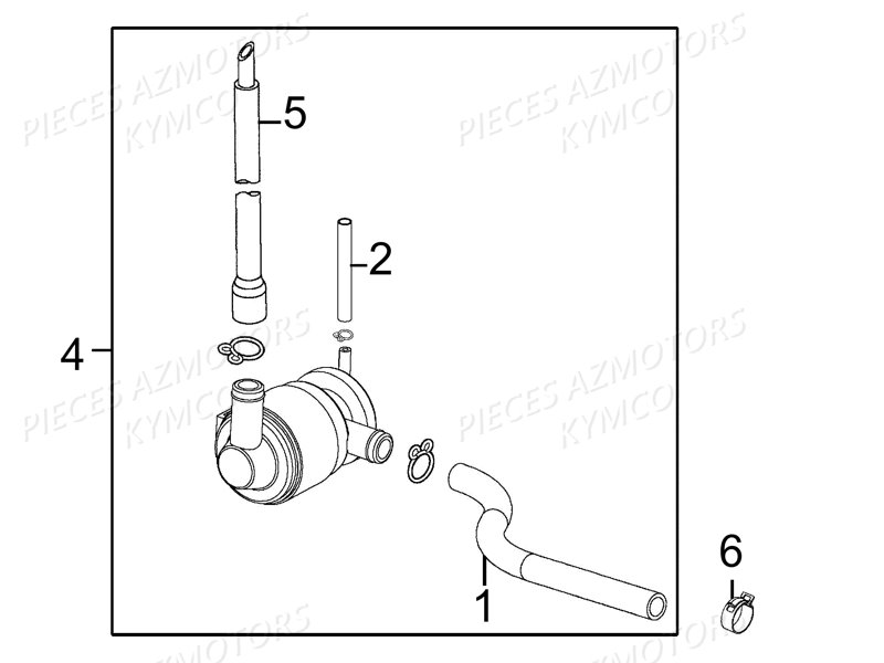 Reniflard KYMCO Pièces LIKE 125 LX 4T EURO III (KN25AF)