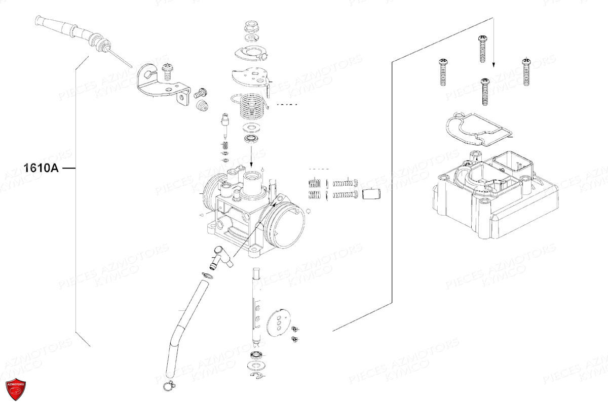 Carburation KYMCO Pièces PEOPLE 125 S I ABS EURO 5 (TF25BB)
