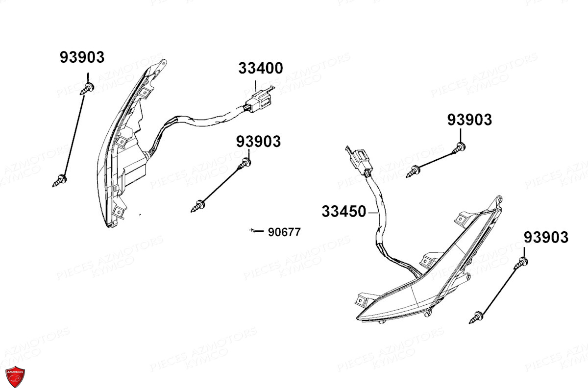 CLIGNOTANTS pour 125 PEOPLE S E5