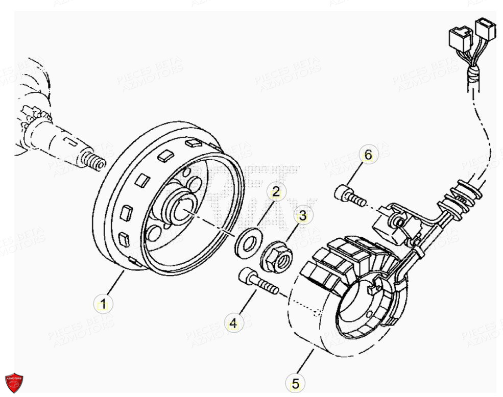 Allumage BETA Pièces Beta ENDURO RR 125 4T LC CBS - 2018