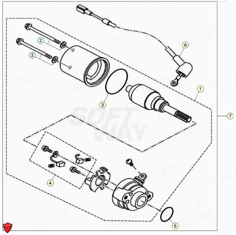 DEMARREUR BETA 125 RR 4T LC MY18 CBS