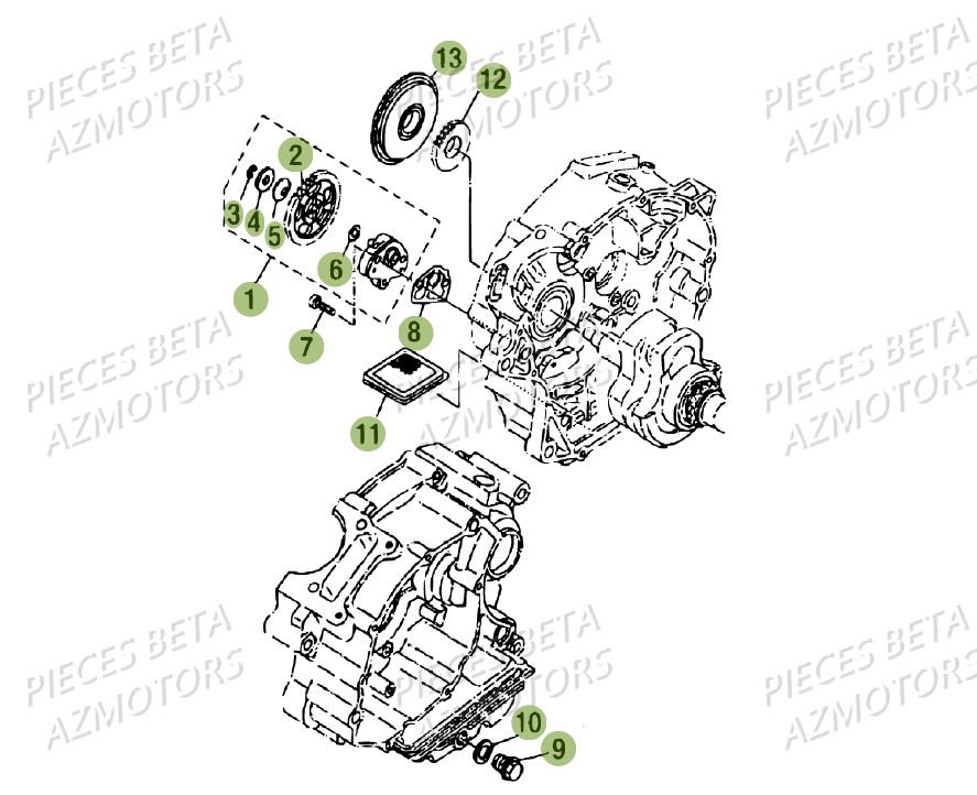 Circuit De Lubrification BETA Pièces Beta RR 125 AC Enduro 4T - 2016  