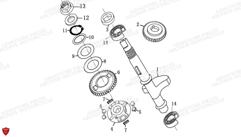 Balancier D Equilibrage ARCHIVE PIECE SCRAMBLER 125cc AM64 ARCHIVE EURO4