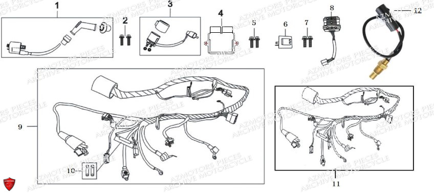 Faisceau Electrique ARCHIVE PIECE SCRAMBLER 125cc AM64 ARCHIVE EURO4