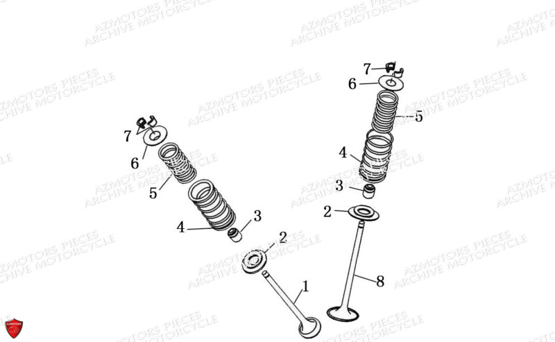 Soupapes ARCHIVE PIECE SCRAMBLER 125cc AM64 ARCHIVE EURO4