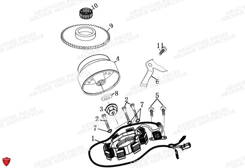Stator ARCHIVE PIECE SCRAMBLER 125cc AM64 ARCHIVE EURO4