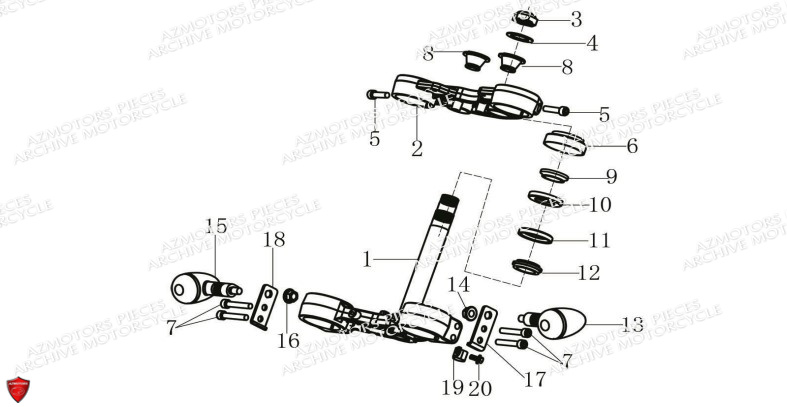 Te De Fourche ARCHIVE PIECE SCRAMBLER 125cc AM64 ARCHIVE EURO4