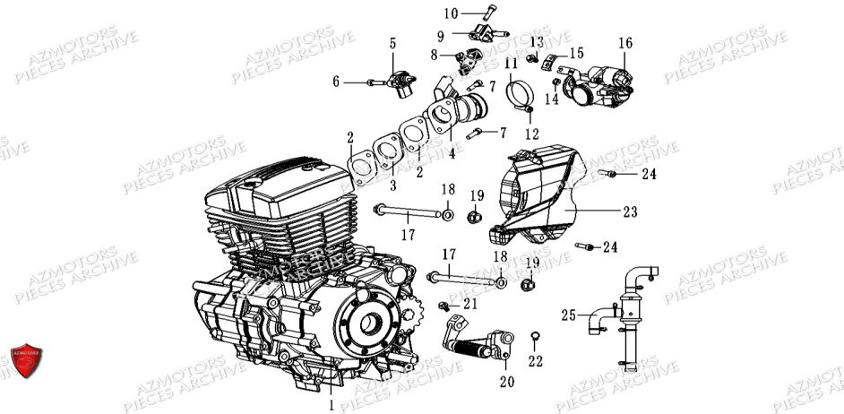 Moteur Et Injection ARCHIVE PIECE SCRAMBLER 125cc AM64 ARCHIVE EURO5