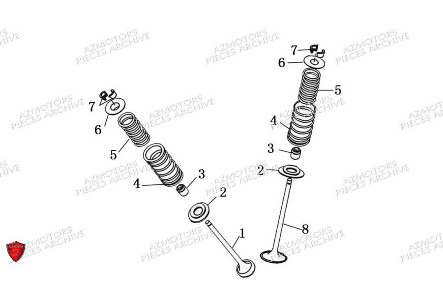 Soupapes ARCHIVE PIECE SCRAMBLER 125cc AM64 ARCHIVE EURO5