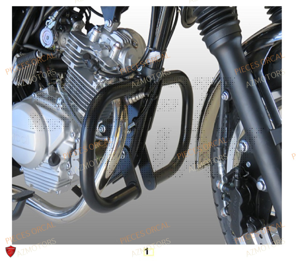 Pare Carter AZMOTORS Pièces Orcal SIRIO 125cc Euro5