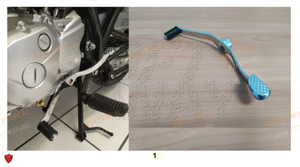 Selecteur Double AZMOTORS Pièces Orcal SIRIO 125cc Euro5