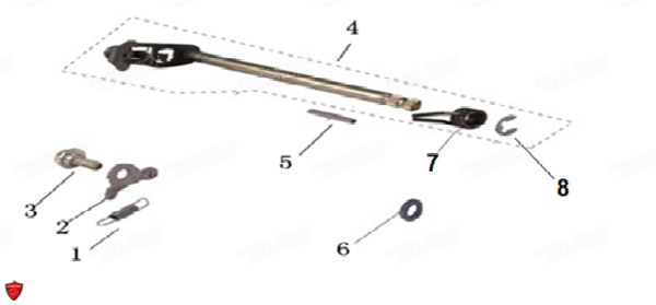 Axe De Selection ORCAL Pièces Orcal SIRIO 125cc Euro4