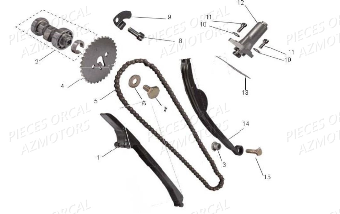 DISTRIBUTION ORCAL 125 SIRIO Orcal