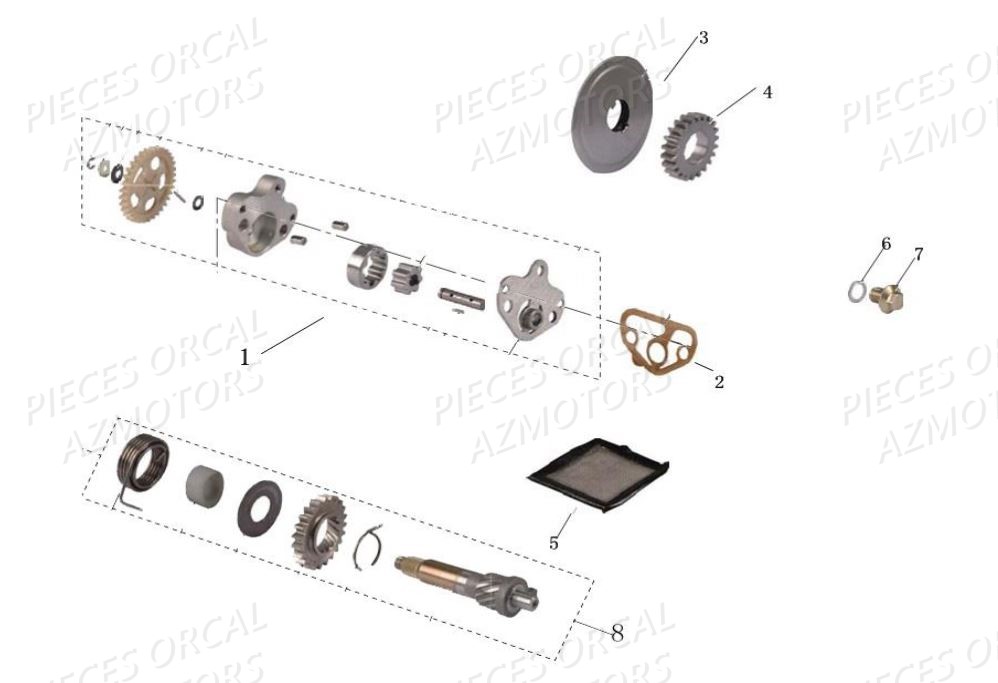 POMPE A HUILE ORCAL 125 SIRIO Orcal